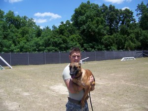 At Fort Benning for the presentation of Governor Deal’s original May 18, 2011 Military Dog Handler Day Proclamation.