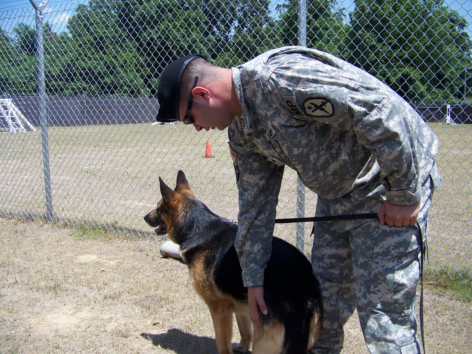 At Fort Benning for the presentation of Governor Deal’s original May 18, 2011 Military Dog Handler Day Proclamation.