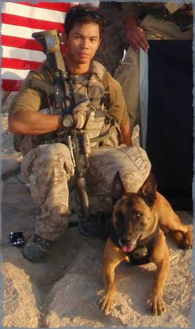 John Douangdara and MWD Bart