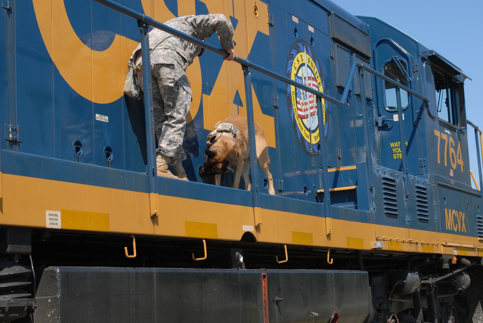 John and Taran working side of CSX engine