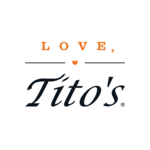 This is the logo for Love, Tito's, an MWDTSA Sponsor