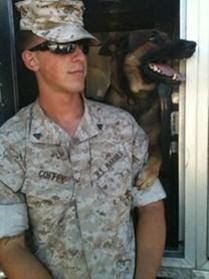 Sgt. Keaton Coffee and his kanine partner Denny