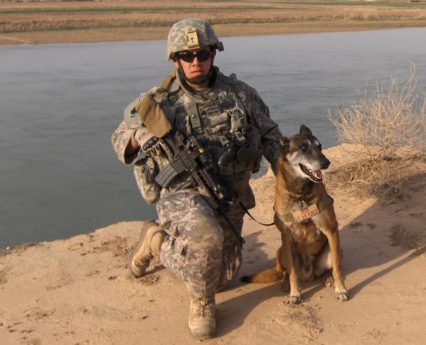 SSgt Phillip Mendoza III and Rico