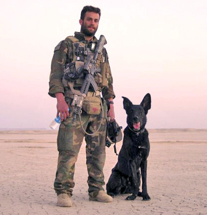 Sgt. William (Billy) Soutra and his Specialized Search Dog, Posha F738